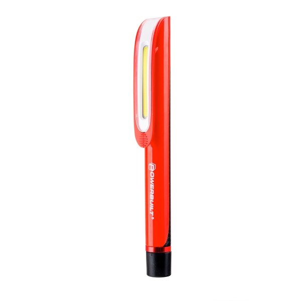Powerbuilt COB LED 150 Lumen Pocket Light with UV, Magnet Pocket Clip - 240186