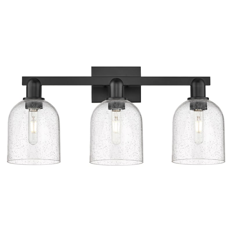 Innovations Lighting 716-3W-12-25 Bella Vanity Bella 3 Light 25" Wide - Matte Black / Seedy