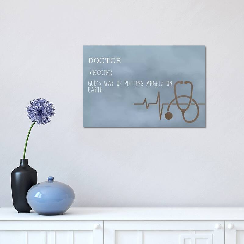 iCanvas "Doctor Blue" by Kimberly Allen Canvas Print - 12x18x1.5