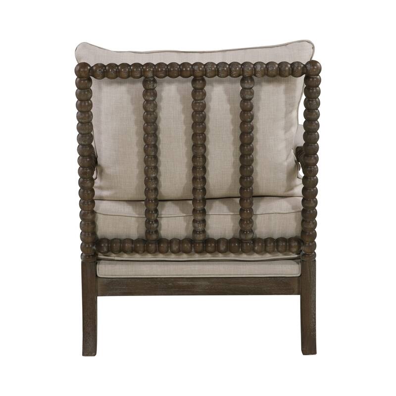 Cushion Back Accent Chair in Grey