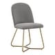 preview thumbnail 22 of 26, Cheyenne Gold Metal Dining Chair (Set of 2) by iNSPIRE Q Modern Grey