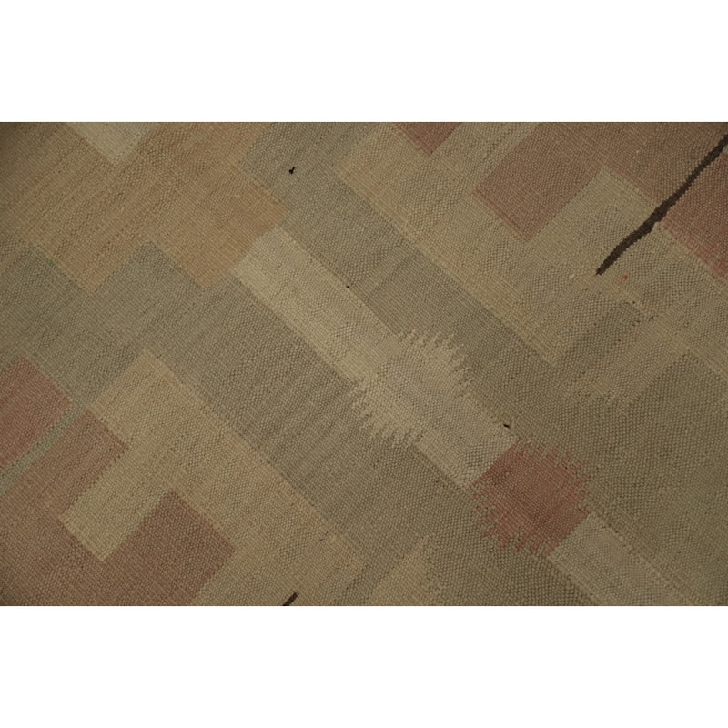 Hand Woven Oriental 100% Wool Carpet Southwestern Tribal Multi-Colored Kilim Area Rug - 8' 10'' X 6' 0''