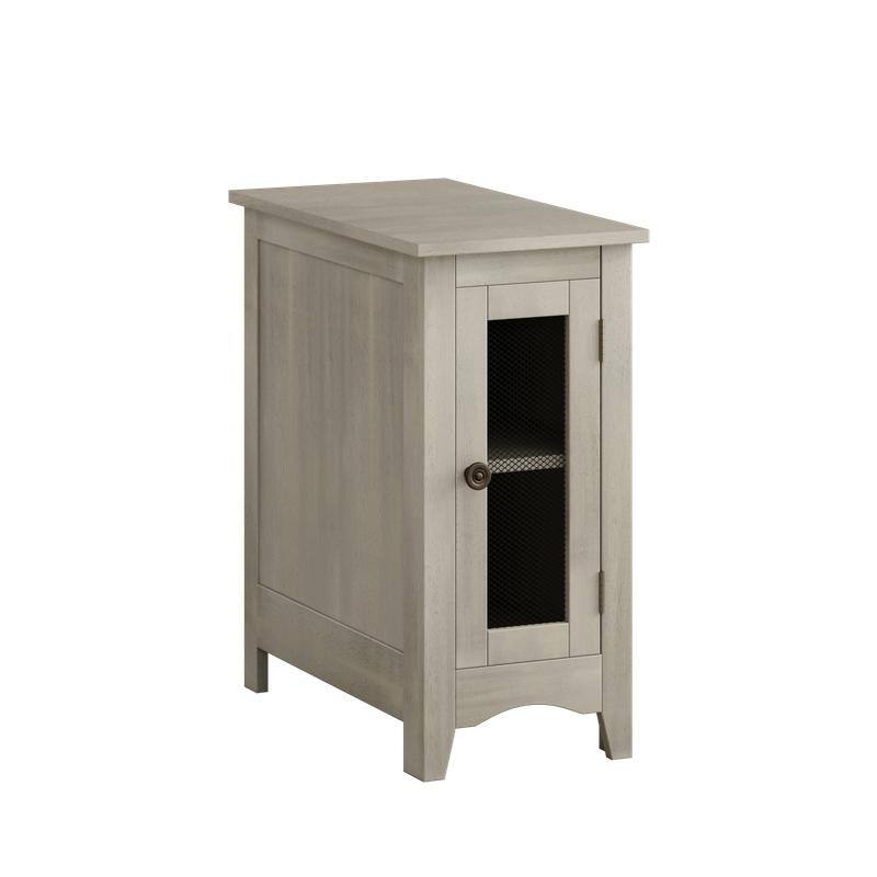 Slim Nightstand with Storage Cabinet - Space-Saving Bedside Table