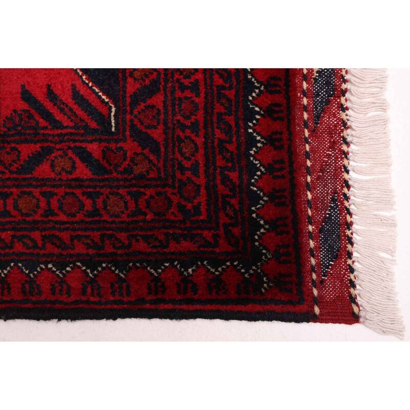 ECARPETGALLERY Hand-knotted Finest Khal Mohammadi Red Wool Rug - 6'7 x 9'10