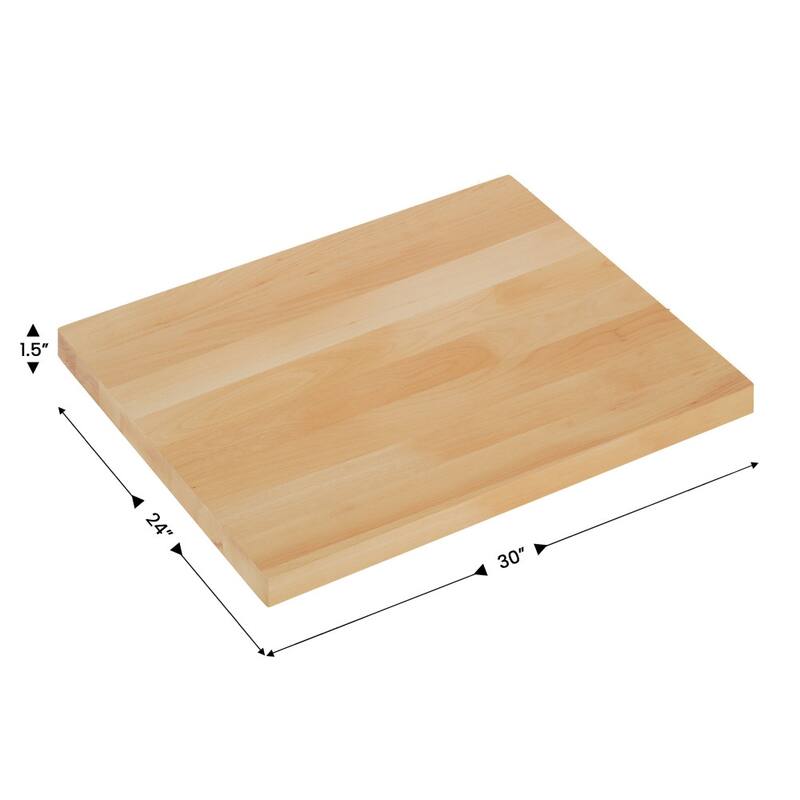 Commercial Solid Wood Tabletop with Support Bars for Indoor Use