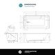 preview thumbnail 18 of 145, Fine Fixtures Acrylic-Fiberglass Soaking Bathtub, White. Alcove/Apron Front