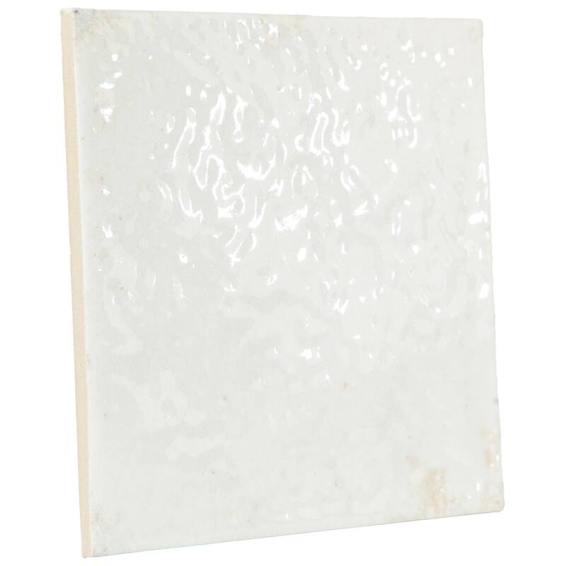 Merola Tile Mayolica White 5-7/8" x 5-7/8" Ceramic Wall Tile