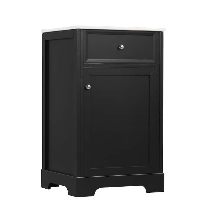 GDFStudio - Charlotte Modern Bathroom Vanity with Sink and Functional Storage Cabinet