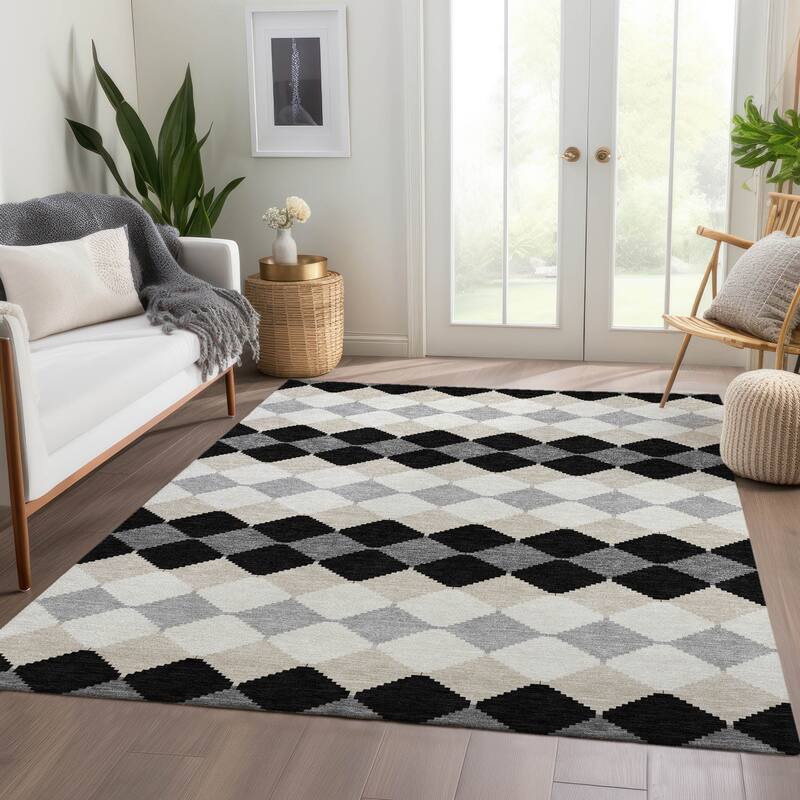 Premium Washable Super Soft Diamond Modern Mayfield Rug