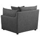 preview thumbnail 14 of 16, Sasha 3-Piece Upholstered Sofa Barely Black