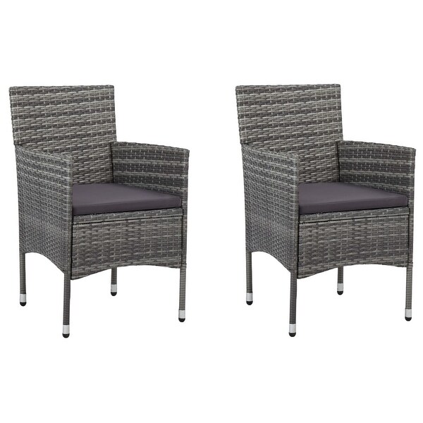 Vidaxl rattan dining chairs deals
