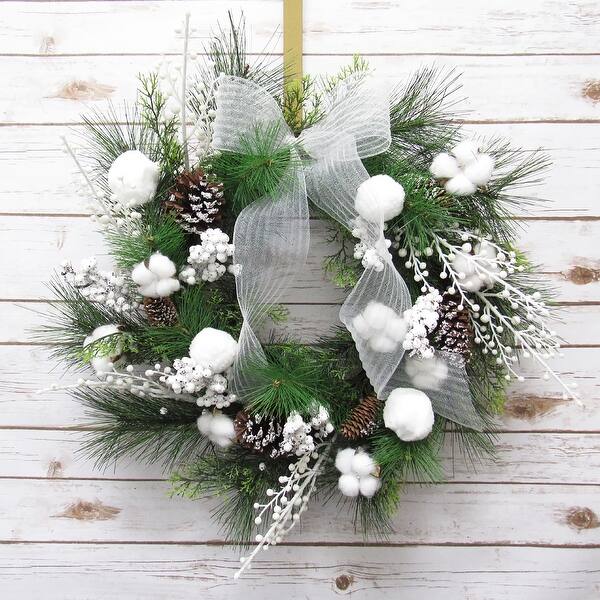 Brown Pinecone Design Adjustable Decorative Christmas Wreath Hanger 24 in Brown Pinecone Design Adjustable Decorative Christmas Wreath Hanger 24 in