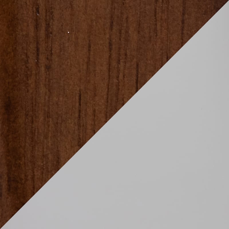 Case Contemporary Desk Lamp in Walnut Wood and Frosted Glass