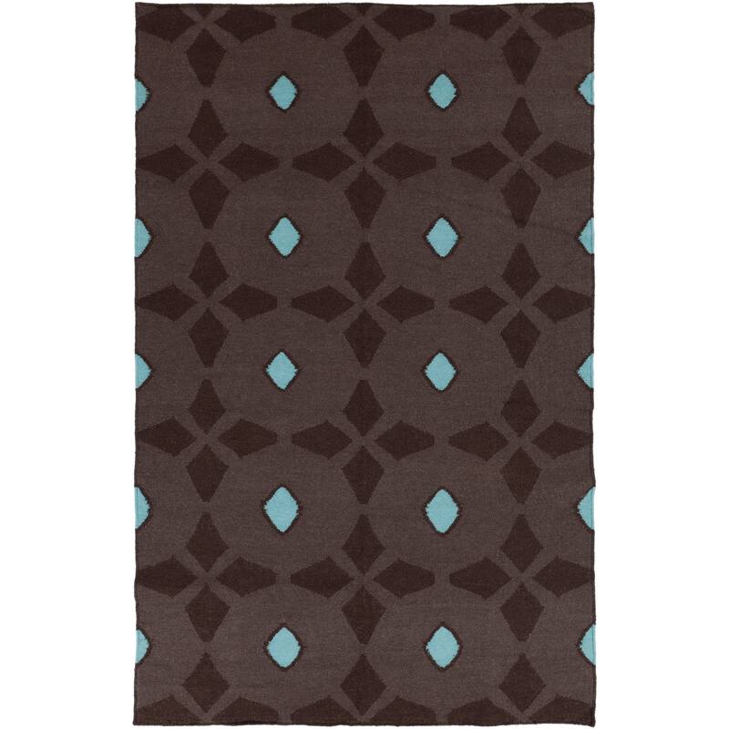 Hand-woven Salem Flatweave Wool Area Rug