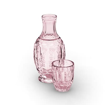 Zanzer Vintage Bedside Night Carafe and Tumbler Set - 33.8 Oz