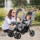 preview thumbnail 6 of 21, Foldable Lightweight Front Back Seats Double Baby Stroller - 48" L x 22.5" W x 43" H