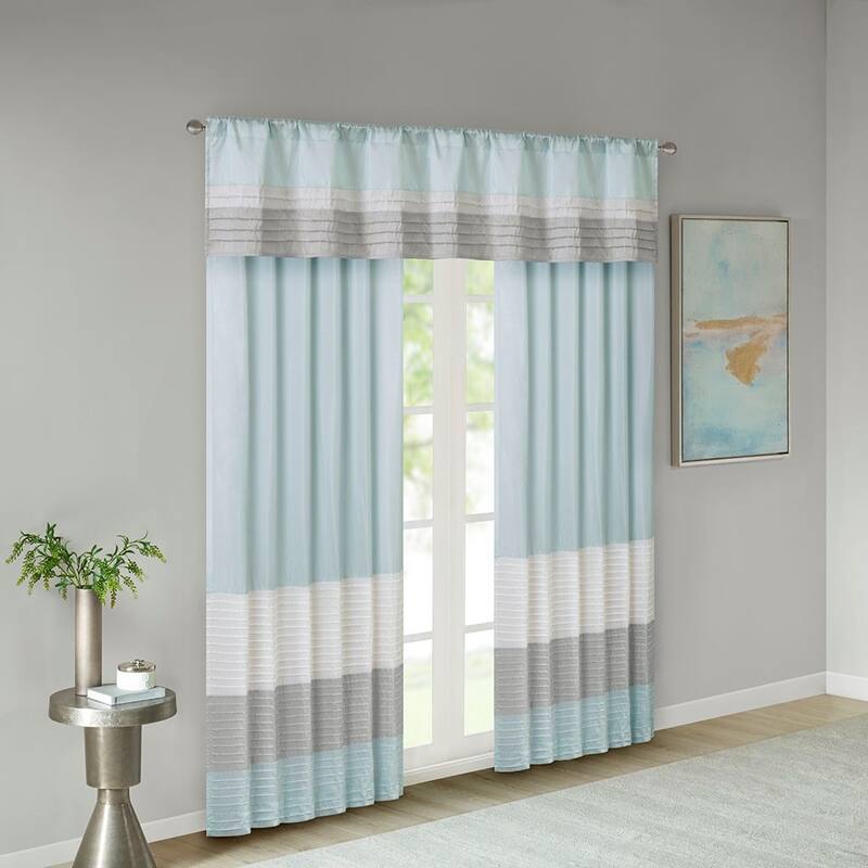 Polyoni Pintuck Curtain Panel(Only 1 Pc Panel)