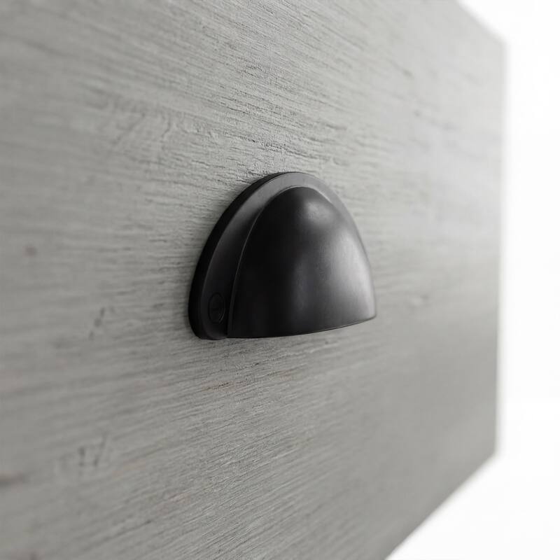 Arched Glass Door Display Cabinet with Iron Frame, Tall Curio Bookcase with Drawers, Farmhouse Storage Cabinet