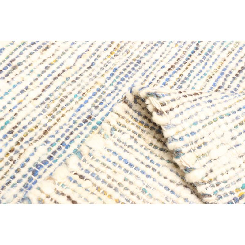 ECARPETGALLERY Braid weave Sienna Cream Wool Rug - 5'0 x 7'10