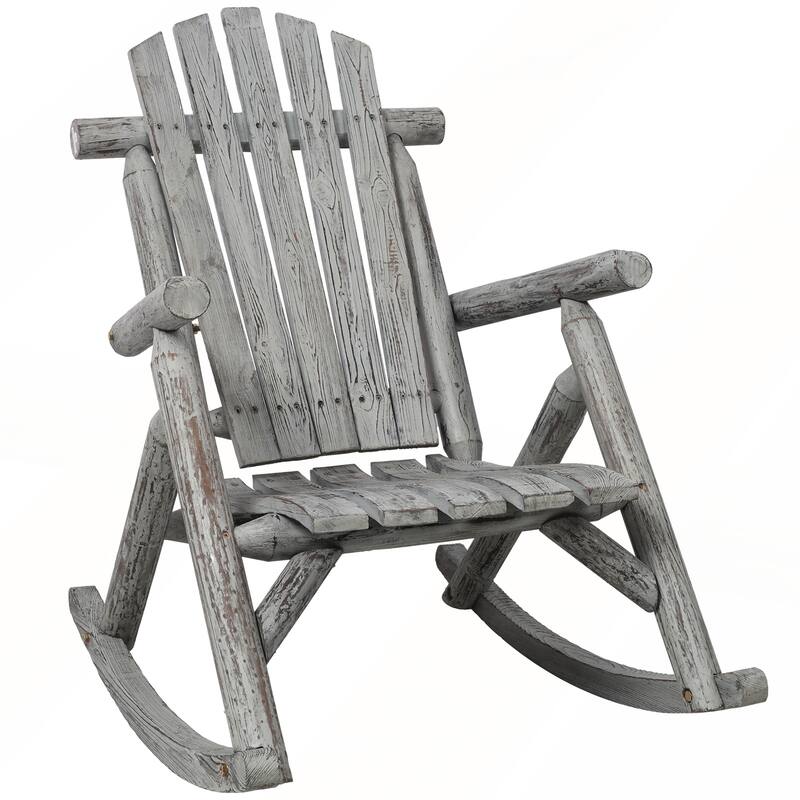 Durable Wooden Porch Rocker Chair for Outside