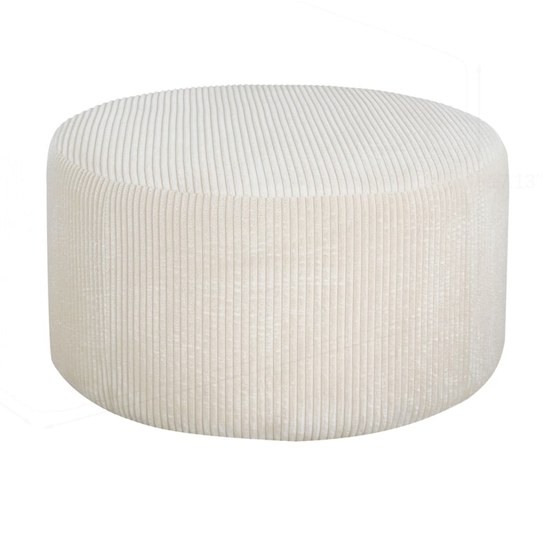Upholstered Round Ottoman