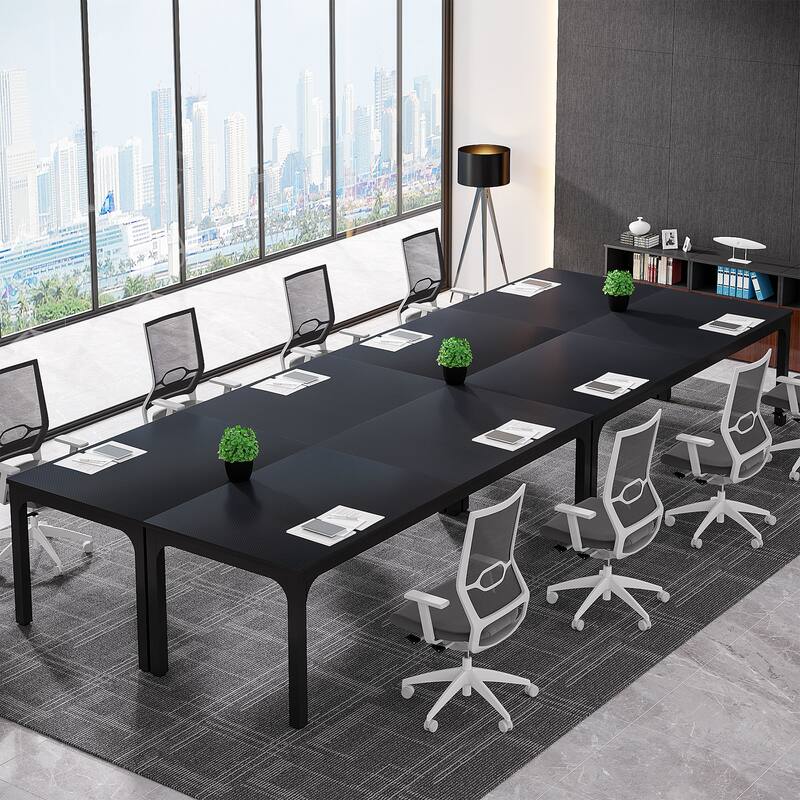 19FT Conference Table,Large Rectangle Meeting Seminar Table for 16-22 Person