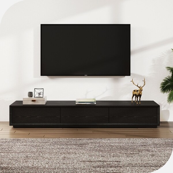 70 inch Modern Wooden TV Stand Media console with 3 Drawers On Sale Bed Bath Beyond 37536231