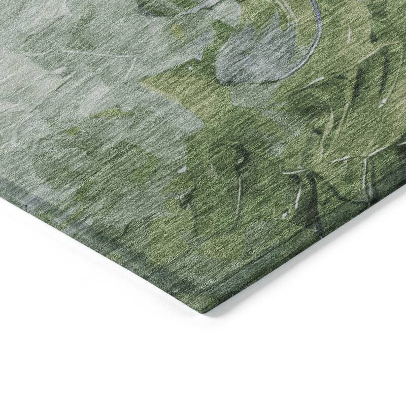 HomeRoots Abstract Transitional Rectangle Outdoor Rug