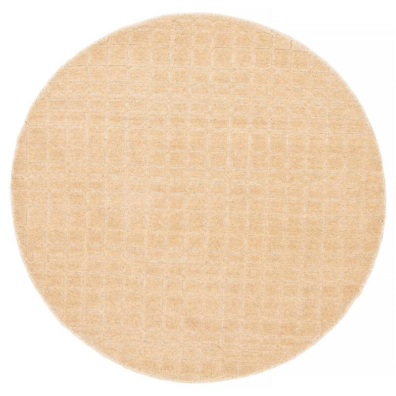 Kashkuli Gabbeh Tan Rug 3'11" x 3'11" - 3'11 x 3'11 - Tan - 3'11 x 3'11