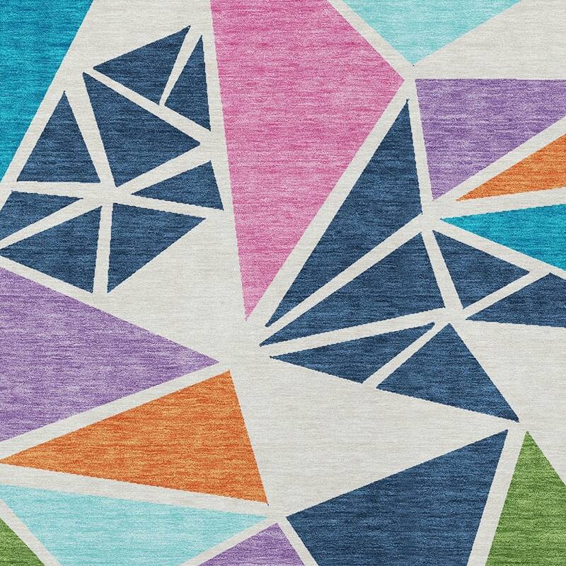 HomeRoots Geometric Transitional Rectangle Outdoor Rug