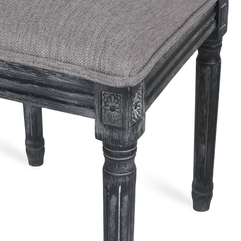 Regina Wood and Cane Upholstered Dining Chair (Set of 4) by Christopher Knight Home