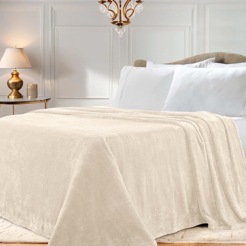 The Beyond Bed™ Plush Medium Weight Classic Solid Fleece Blanket