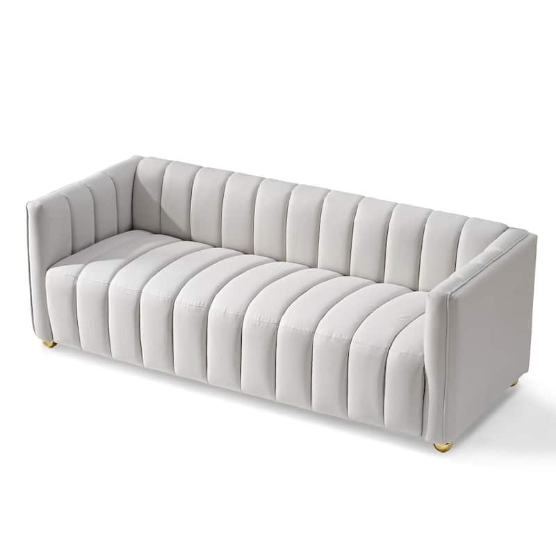 Channel Tufted Glam Indoor Living Room Sofa