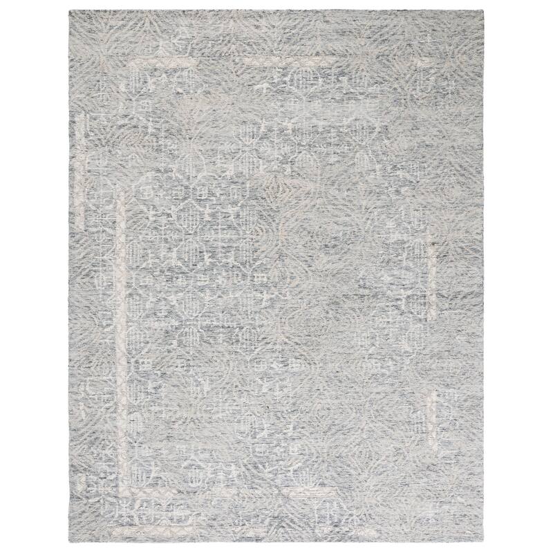 SAFAVIEH Handmade Metro Umaymah Wool Rug - 8' x 10' - Grey/Ivory
