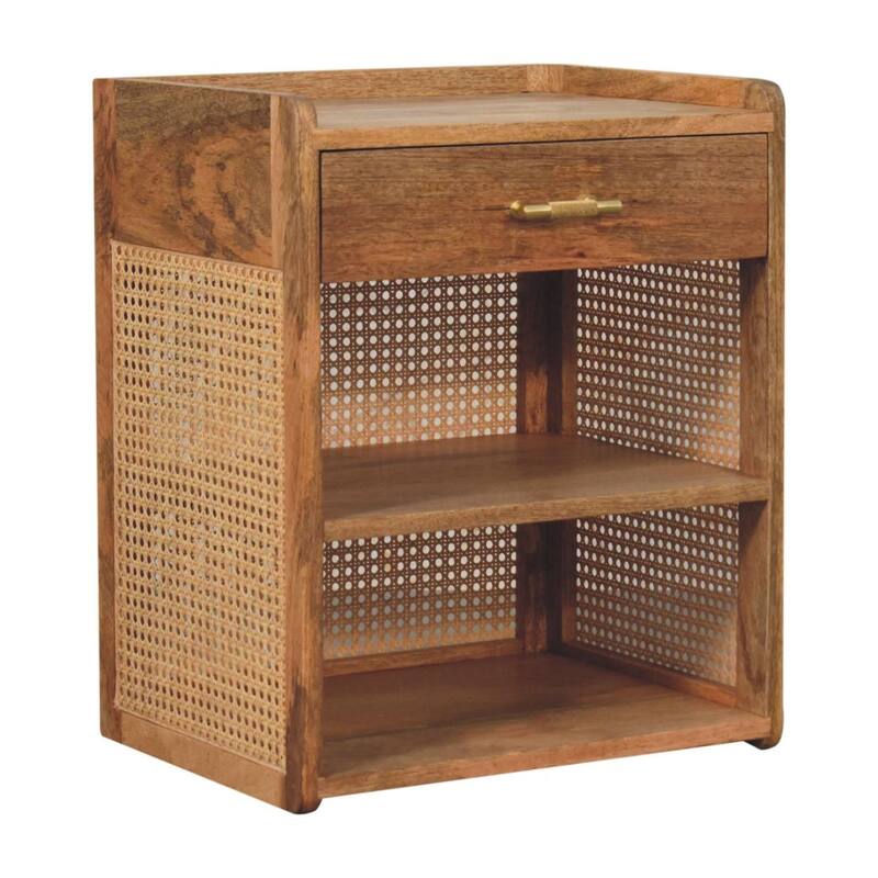 Solid Wood Larissa T-Bar Bedside