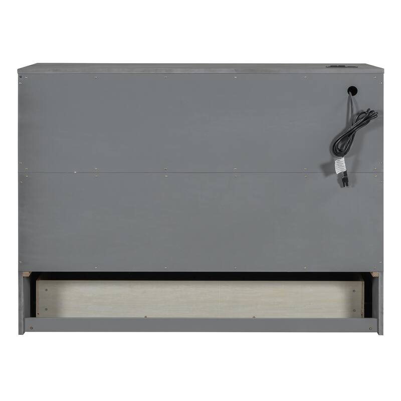 Modern Murphy Bed with Versatile Storage Drawers