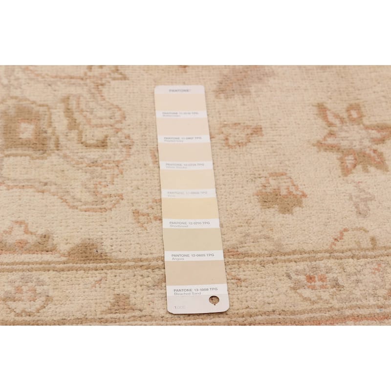 ECARPETGALLERY Hand-knotted Chobi Finest Ivory Wool Rug - 5'10 x 8'7