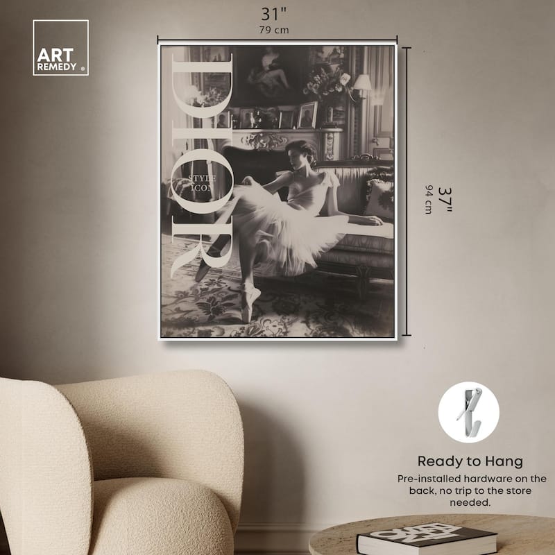 Style Ballerina Cover Canvas by Art Remedy