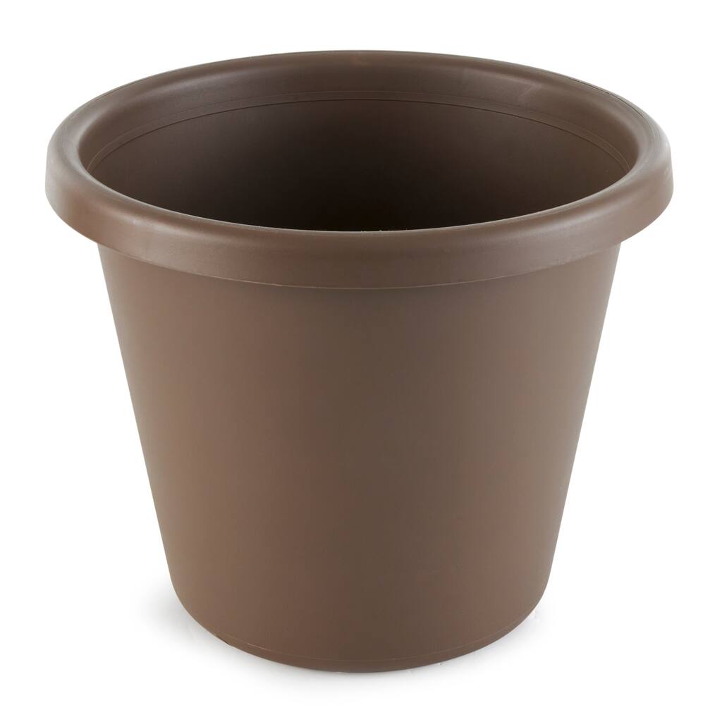 The HC Companies 14 Inch Indoor or Outdoor Classic Flower Pot Planter, Chocolate - 1.18