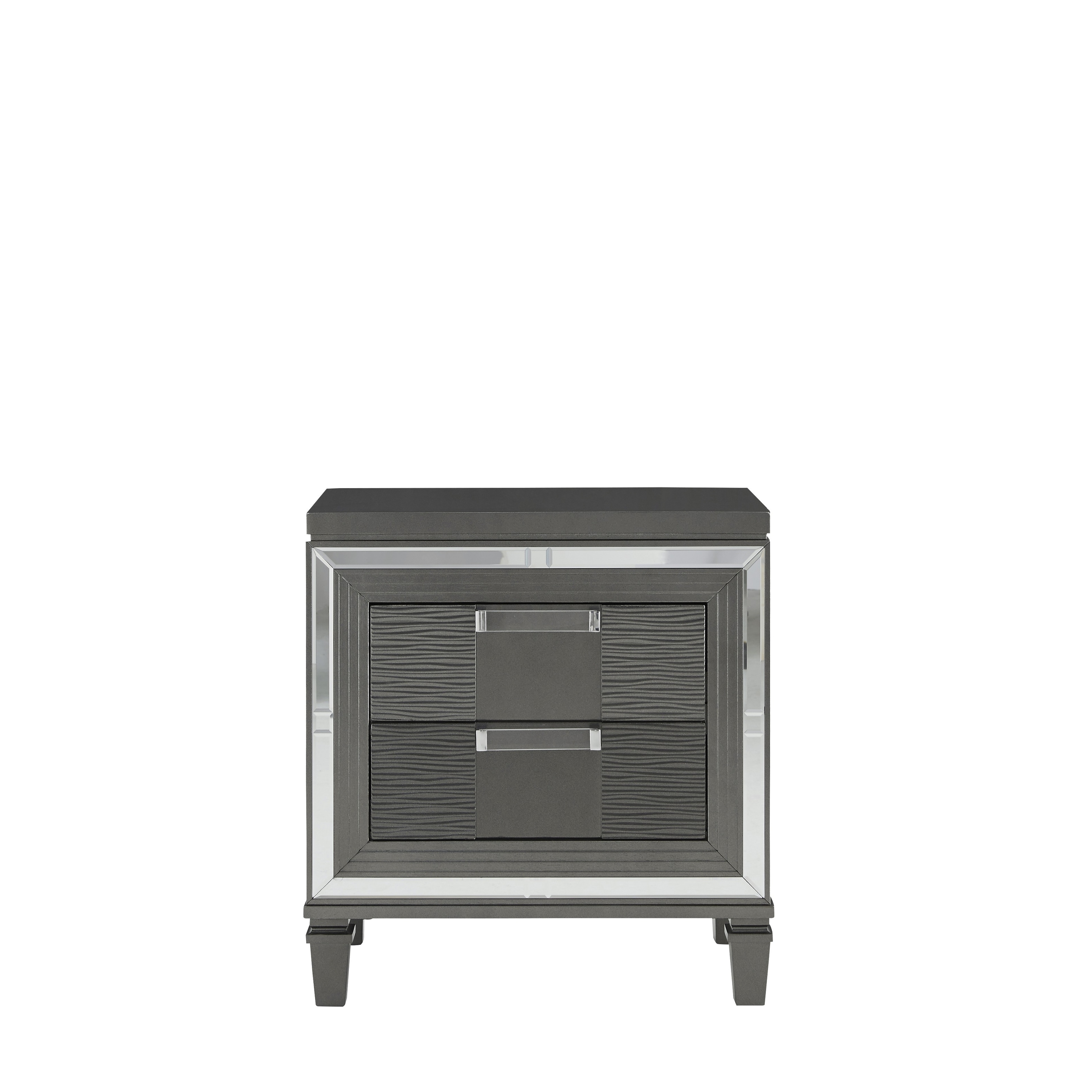 Global Furniture Palermo Metallic Grey Nightstand Overstock 25558615
