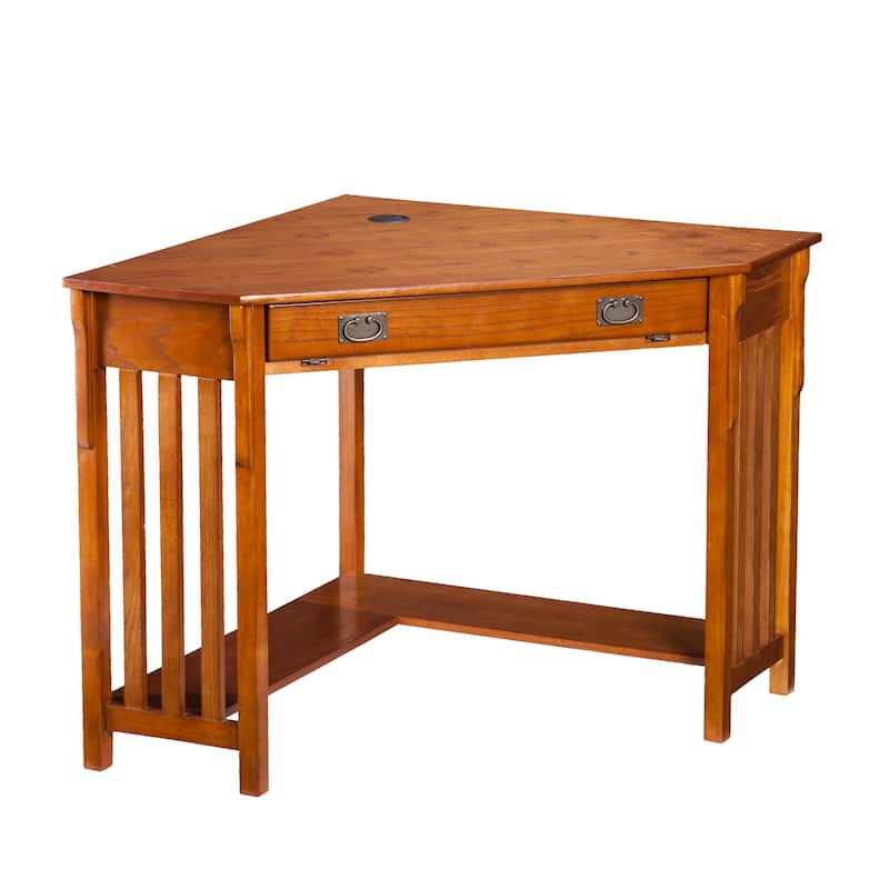 Porch & Den Crescent Mission-style Corner Desk