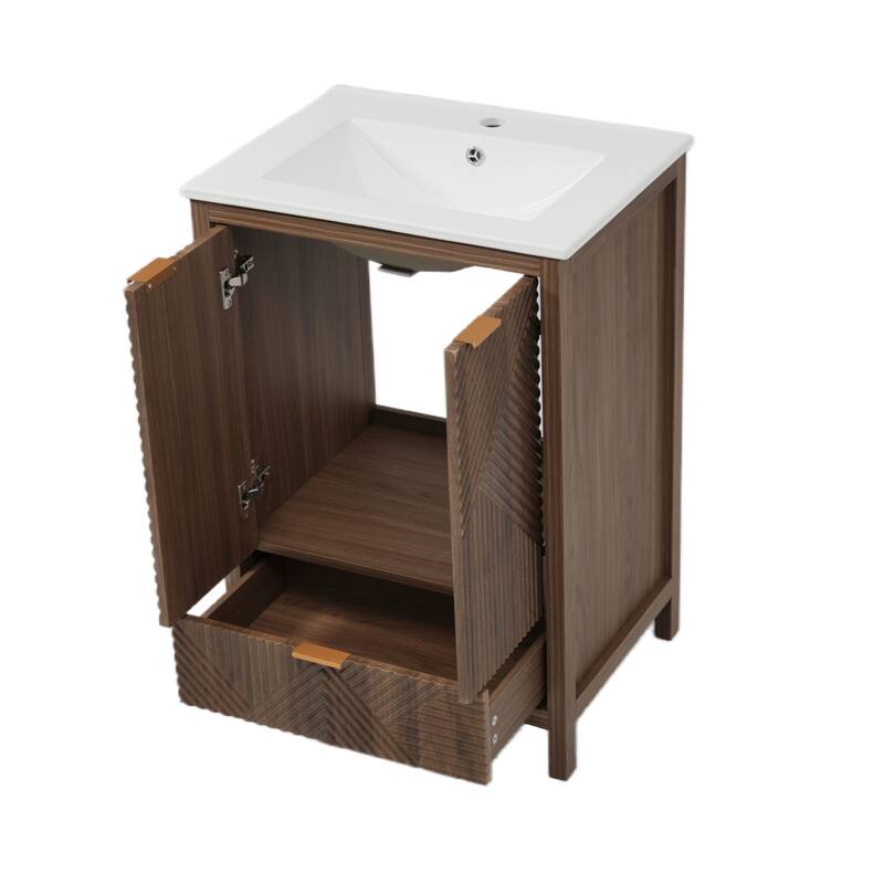 Christopher Knight Home - Seaford 24" Bathroom Vanity with Sink Combo & Single Faucet Hole