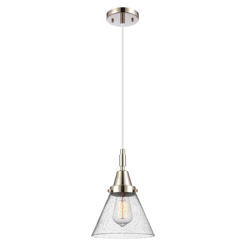 Innovations Lighting 447-1P-G44 Cone 8" Wide Mini Pendant with Clear,