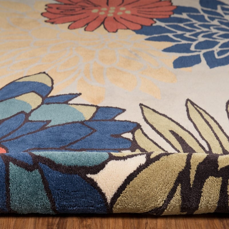 Hand-Tufted Trio Mums Rug Collection