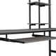 preview thumbnail 3 of 8, Furniture of America Landers Modern Black Twin Metal Loft Bed with Keyboard Tray and Attached Side Ladder