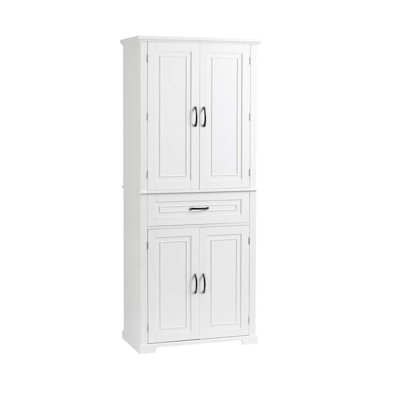 Roomfitters Bathroom Storage Cabinet with Doors and Drawer Adjustable Shelf and Organized Storage System