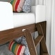 preview thumbnail 7 of 16, Max and Lily Mid-Century Modern Twin over Twin Low Bunk Bed