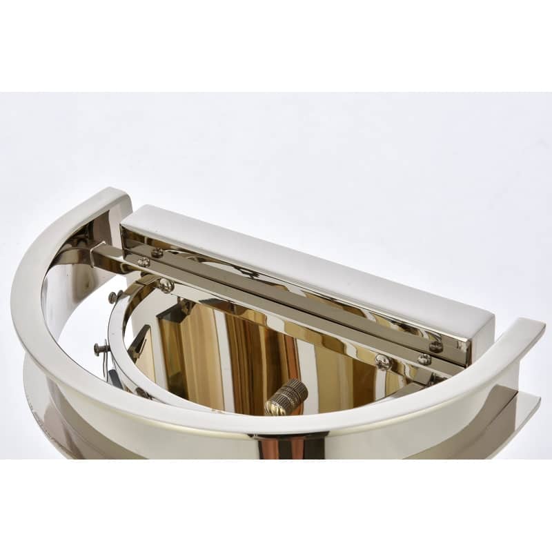 Royce Edge 2 light Polished nickel Wall Sconce