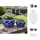 preview thumbnail 25 of 30, Traditional Ceramic Chinoiserie Planters - Set of 2