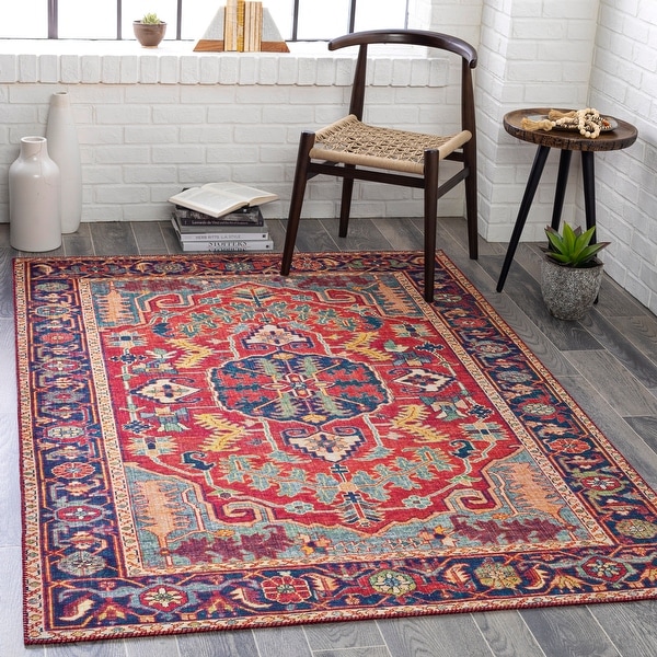 Livabliss Shaelyn Oriental Medallion Printed Area Rug - On Sale